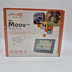 Mio Moov 300 Car Portable GPS Navigator System 4.3" US Canada Puerto Rico Maps